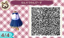 とび森新作マイデザイン 夏服 ときにふわり とび森新作マイデザイン 夏服 ときにふわり