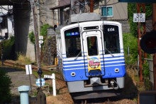 松岡駅に接近する車両　　2014年6月9日
