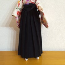 簡単なお人形用の女袴の作り方 1 6ドールサイズ 簡単に作る人形服