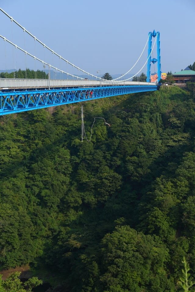 茨城県常陸太田市・竜神大吊橋のバンジー