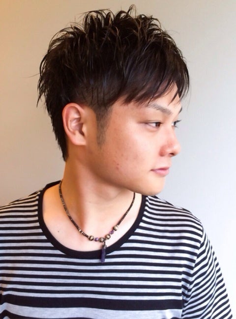 成宮寛貴風 ツーブロックショート 福岡天神 大名 美容室プルーヴ 紫牟田 慎