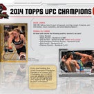 チェックリスト！発売中！UFC 2014 CHAMPIONS　UFC公式総合格闘技カードの記事より