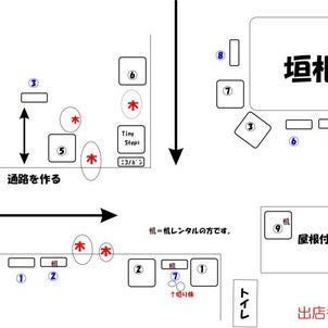 10/2じんじゃdeまるしぇ。ブース表の画像