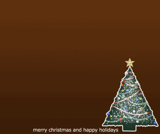 クリスマスツリーのgifアニメ14 メッセージボードの背景画像 素材置場