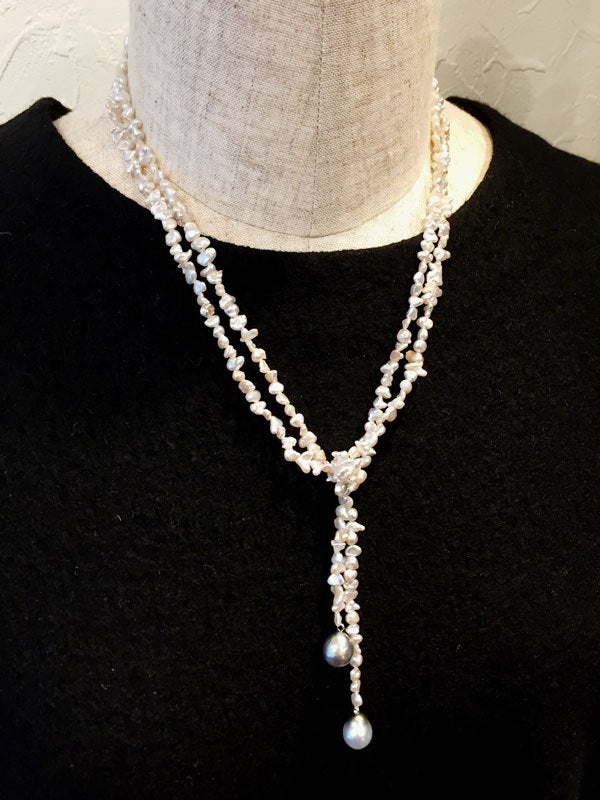 真珠のラリエットは大人の遊び心満載のマルチアイテム！ | 宝石主治医 