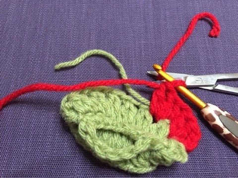 図 いちご アクリル たわし 編み いちごのアクリルエコたわしの編み方 ｜