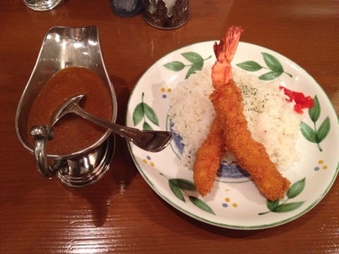 カレーハウス Cook 大きなエビフライカレーセット ¥1300の記事より