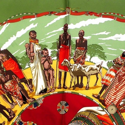 HERMES エルメス スカーフ 1997年 perles Du Kenya | 【Kio Vintage】