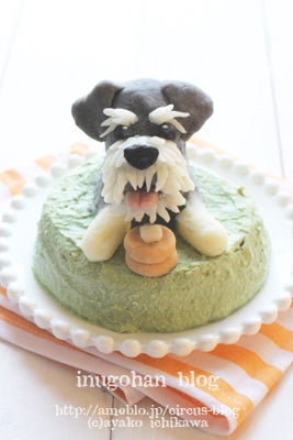 犬　立体ケーキ　3D
