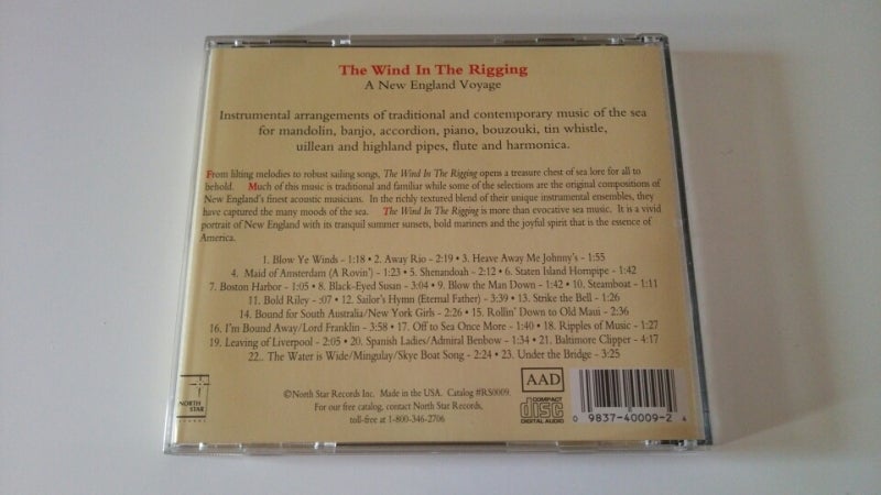 The Wind In The Rigging ケープコッド CD CD 洋楽 guide-ecoles.be
