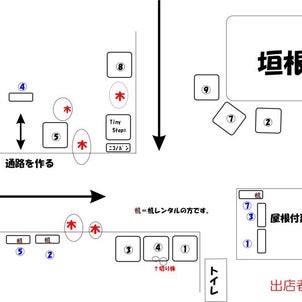 6/2じんじゃdeまるしぇ。ブース表の画像