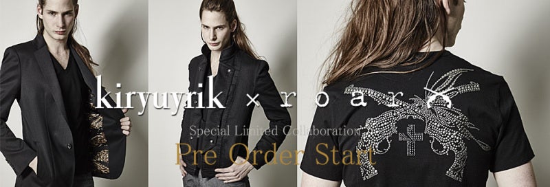 kiryuyrik × roar リミテッドコラボ情報解禁&予約受付スタート