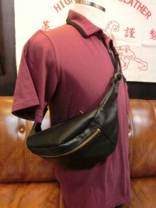 ドライボーンズ Leather Waist Bag DBG-001C ブラック | アメカジ 