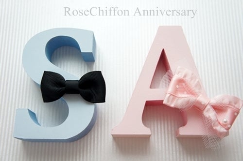 ウエディング♡イニシャルオブジェ♡ | RoseChiffon Anniversary 