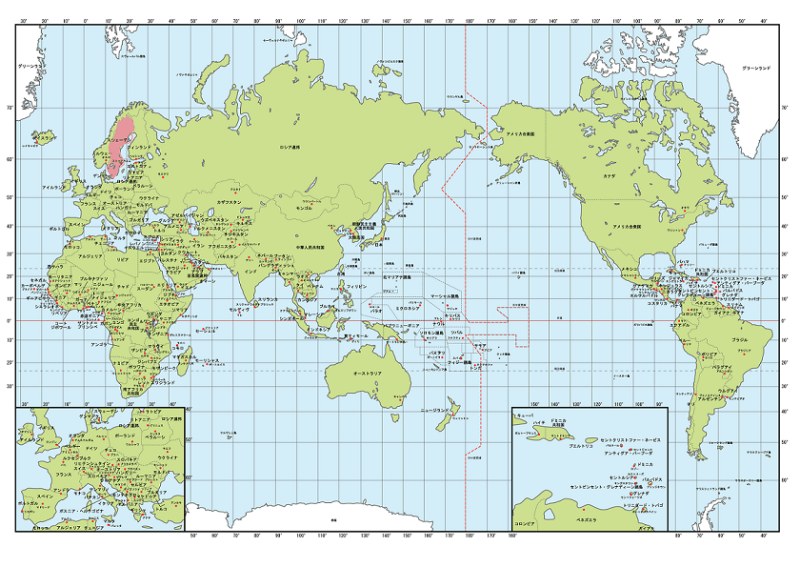 日本って大きい メルカトル図法にだまされるな 実際のサイズが比べれる地図 スクラップブック