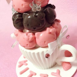 画像 生徒様作品☆キティーちゃんティーカップタワー完成♪♪~ の記事より 6つ目