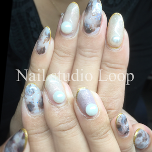 ニュアンスべっ甲ネイル♪の画像