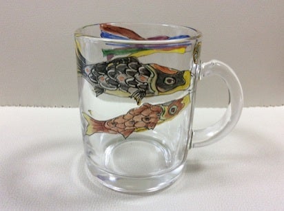 ガラス鯉のぼりのマグカップ