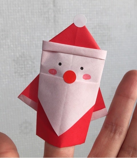 サンタクロース 折り紙 クリスマスの折り紙｜おりがみくらぶ