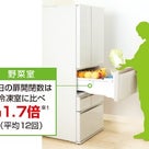 冷蔵庫の野菜室が真ん中【東芝 GRH43GXV】の記事より