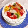 フルーツたっぷりケーキの画像