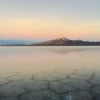 ウユニ塩湖の朝焼けの画像