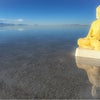 ウユニ塩湖 大仏と守り神の画像