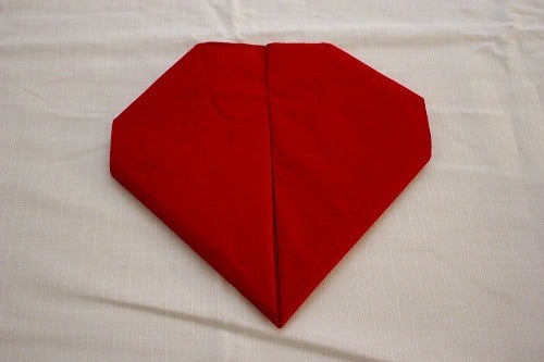 バレンタイン ハートのナプキン 折り方 画像 Cooking Crew