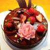 バレンタインのケーキの画像