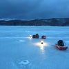 岩洞湖氷上ワカサギ釣りの画像