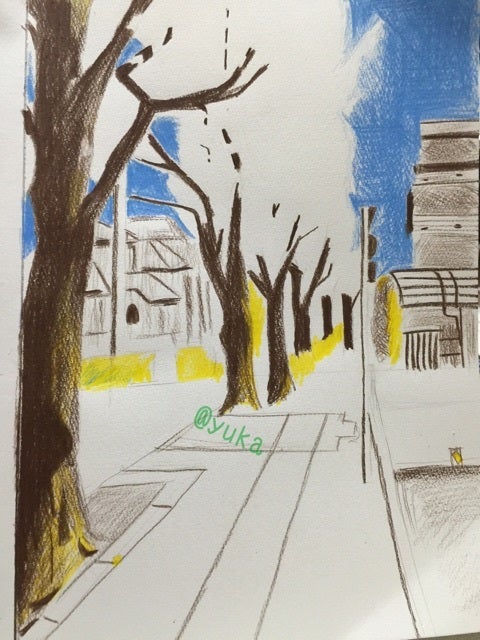 林亮太先生の色鉛筆画講座 桜の木編 ゆかの脳内ギャラリー