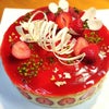 ナビ子と観桜ドライブ/苺の女王ケーキ、フレジェの画像