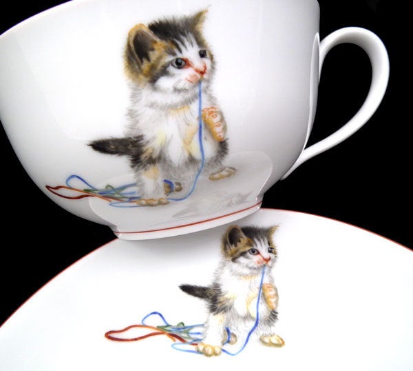 ヘレンド（ハンガリー） 可愛い猫のマグカップ＆ティーカップ♪ | 食器 