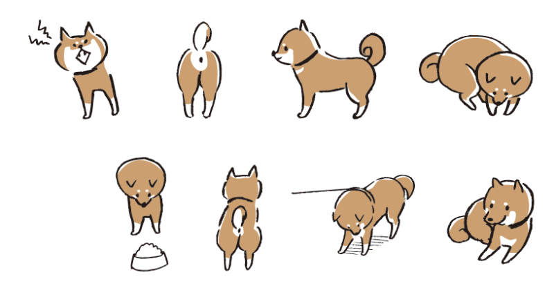 Illustrator 柴犬イラスト イラストレーター グラフィックデザイナーしょうのまき