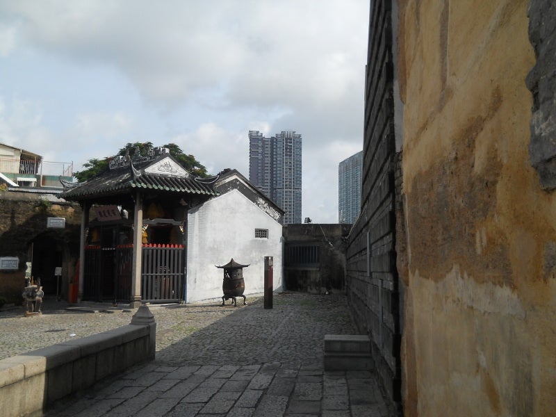 聖ポール天主堂の裏の中国的建物