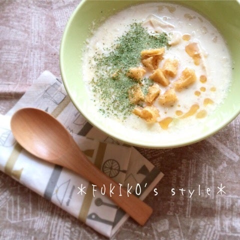 簡単 朝ごはん 夜食 塩豆乳のスープごはん ゆるっとロハスなうちごはん