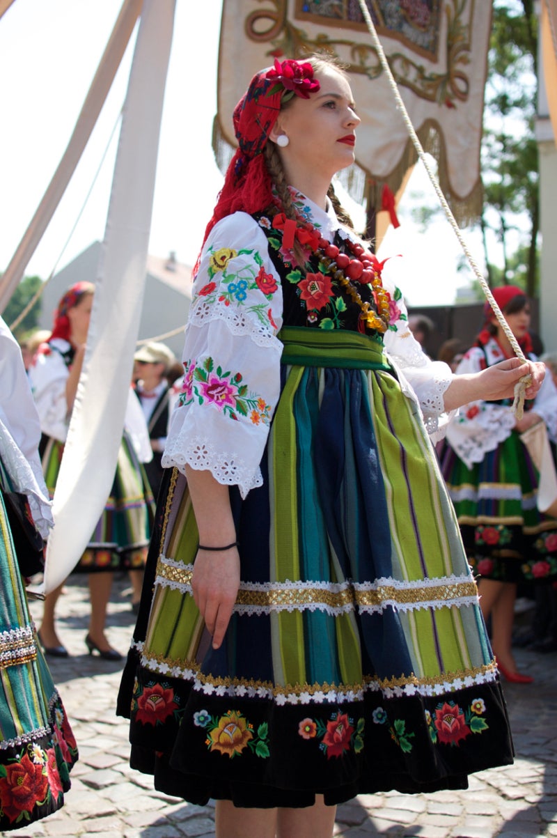 ポーランド１かわいい伝統衣装を着てみた Eliileのlife In Poland