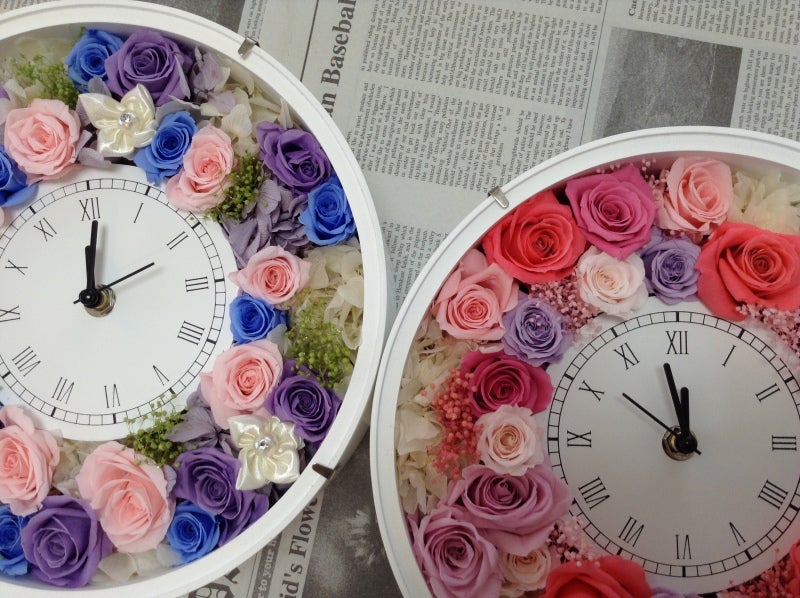 誰でもキレイに作れる！プリザーブドフラワー 手作り花時計 | 東京 