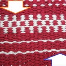 ラーヌ織りと引き返し織りタピストリー＋昨日のｓｈｏｐ体験はマット織りとよろけ縞の記事より