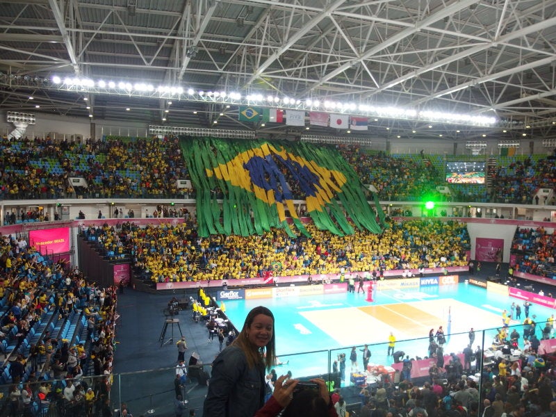 Fivb ワールドグランプリ2016 女子バレー日本代表の応援 Inオリンピックパーク 工藤めぐみオフィシャルブログ O Samba E Minha Vida サンバな人生 From Rio Powered By Ameba