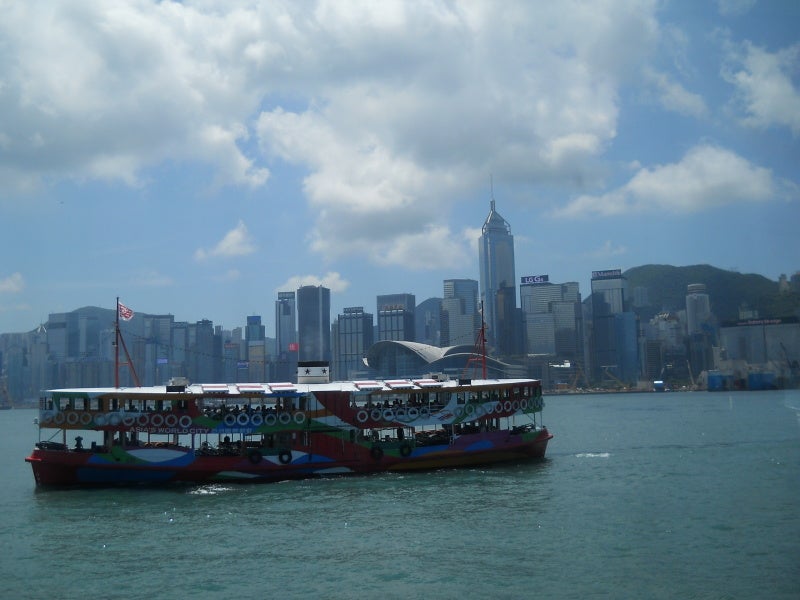 香港、スターフェリーからの眺め