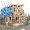 新潟市秋葉区北上　新築注文住宅　M 様邸　耐力面材を張っています。の画像