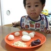 団子作りの画像