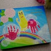 1歳のお誕生日♡手形アート 〜虹〜の画像