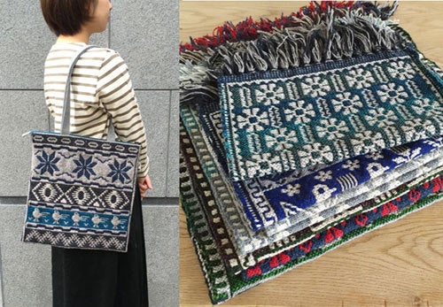 ヤノフ村の織物、バッグとタペストリーを通販サイトにアップしました 