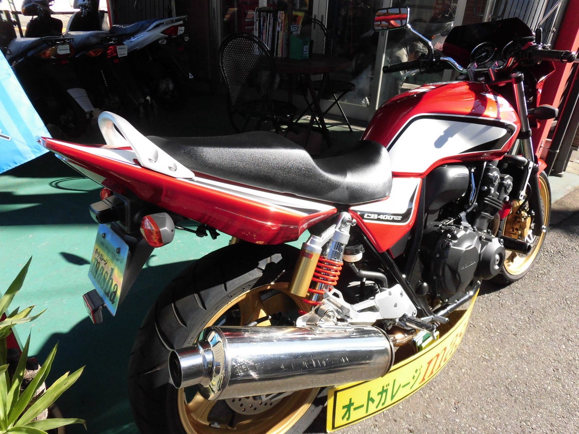 超上物！ＣＢ４００ＳＦ－ＶテックＲｅｖｏの赤/白ラーが武蔵村山中古バイク販売のmashaに入荷の記事より