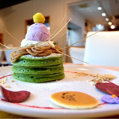 名古屋 栄 Pancake Cafe Vege 秋の恵みを贅沢に 抹茶パンケーキ Pancake Trip 出張女子の全国パンケーキ めぐり