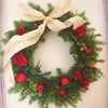アーティフィシャルフラワー ・クリスマスリース☆生徒様作品の画像