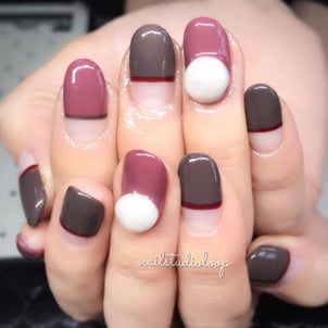 モーブ系colorネイル♡の画像