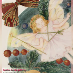 画像 ＜オンゴールド＆オンプラチナ技法＞を使った『クリスマスツリーの妖精』♪<◆生徒様作品集◆> の記事より 2つ目